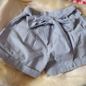 Womens Boutique Seersucker Shorts
